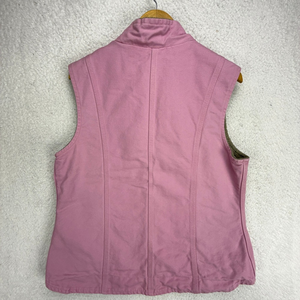 Carhartt Sandstone Vest Sherpa Lined Womens Large WV001 690 Pink Rose - Picture 2 of 11